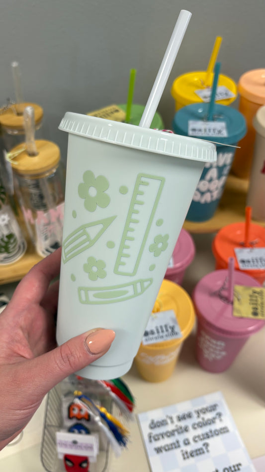 School Supply Tumbler – 24oz