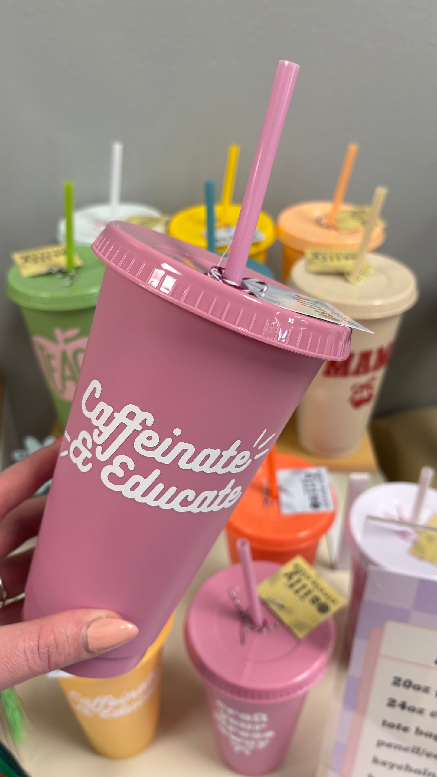 Caffeinate & Educate Tumbler – 24oz