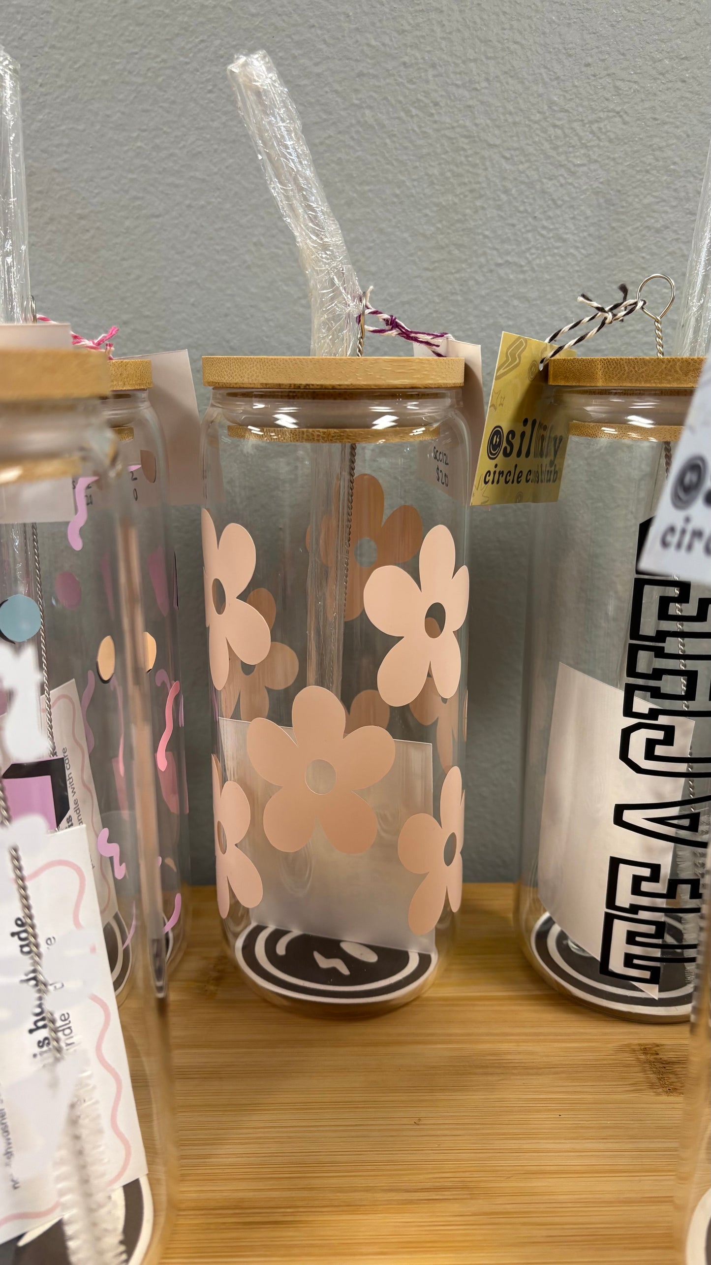 Daisy Glass Cup- 20oz